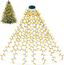 Luci Albero Di Natale Bianco Caldo, 16X2M 400LED Mantello Luci Albero Di Natale