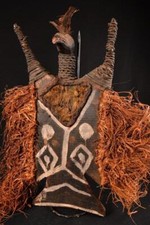 22176 Una maschera primitiva africana Kalao uccellino Mali
