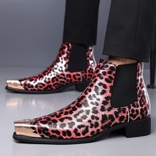 Stivaletti chelsea leopardati