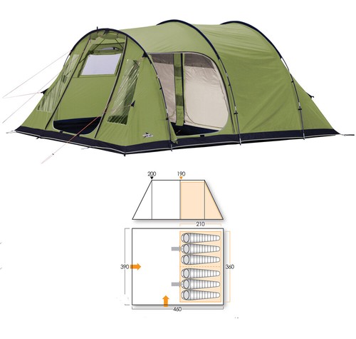 Tenda campeggio posti - campeggio, 6