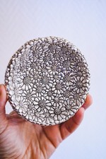 Tris di piattini - serie margherite - STILARTE Argenti - 8/10 e 12 cm