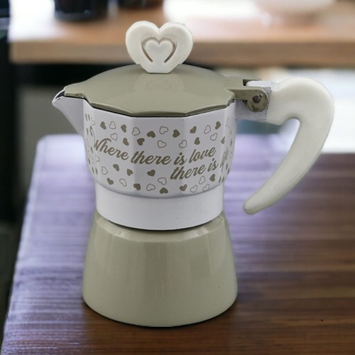 Caffettiera utile cuoricini - caffettiera,