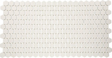 Mosaico esagonale in porcellana 1" bianco artico opaco per backsplash cucina, bagno