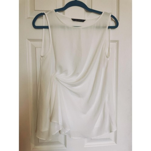 Blusa increspata senza maniche