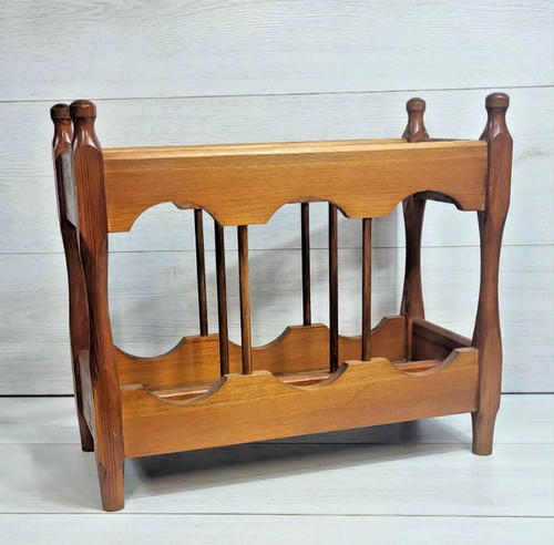 Porta riviste vintage legno - in,