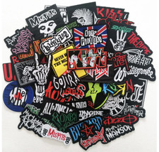 ROCK n ROLL - METAL, PUNK ROCK BANDS - Ricamato - Scegli U - Patch Iron-On