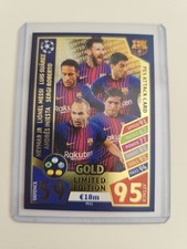 Match Attax 17/18 PES Attack Card Edizione Limitata Oro Barcellona 2017/18 #PES1