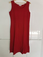 I naturali vestito estivo di lino taglia M bordeaux 