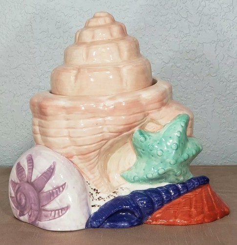 Biscottiera vintage sea shell - sea,