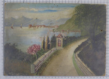 QUADRO ANTICO PAESAGGIO LAGO