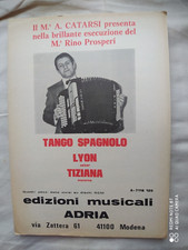 ALDO CATARSI "TANGO SPAGNOLO" - "LYON" - "TIZIANA" - EDIZIONI ADRIA - MODENA
