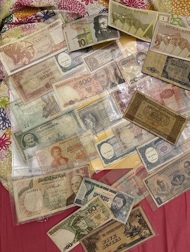 Lotto banconote mondiali - 29,