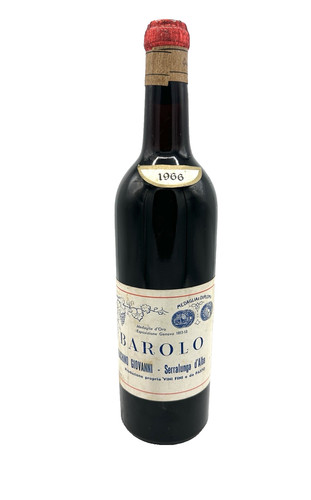 Vino rosso barolo 1966 - vino,