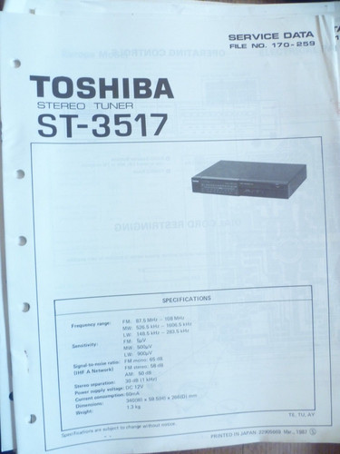 Toshiba 3517 sintonizzatore - toshiba,