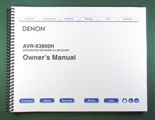 Denon AVR-X3800H Instruction