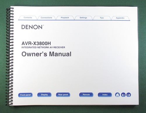 Denon avr x3800h instruction - denon, avr-x3800h