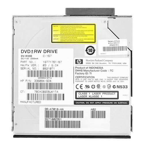 Lettore dvd w28e slim - dvd, hp