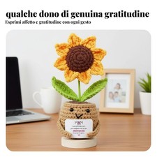 Fiore all'uncinetto in lana