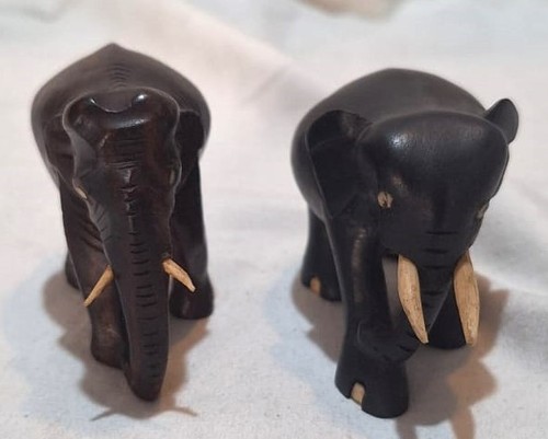 Coppia statuine elefante - , in