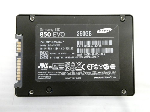 Samsung 850 evo 250 5 - gb, 2,5"