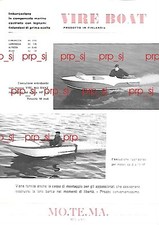 VIRE BOAT MOTEMA MILANO ENTROBORDO FUORIBORDO FINLANDIA ANNI 1960 NAUTICA