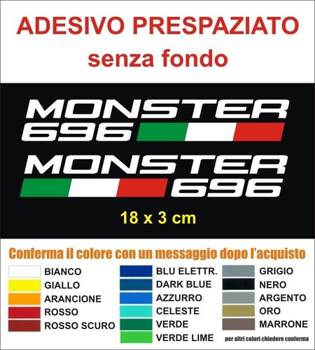 Adesivi ducati monster 696 2pz - ducati,