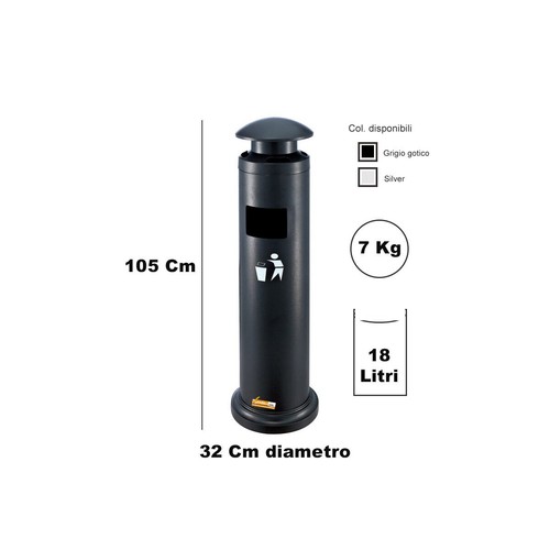 Posacenere cilindro da - posacenere, a