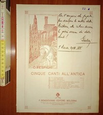 Respighi O., Ballata (Boccaccio) canto e piano, Bongiovanni 1910