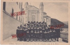 CART UMBRIA PERUGIA CASCIA SANTUARIO API S. RITA ORFANELLE VIAG ANNI 50