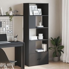 Libreria Nera 70x36x189 cm in