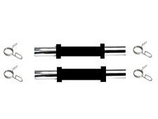 Set Manubri Cromati Lunghi 35Cm Chiusura A Molla  Pesi Foro 25 mm  Palestra