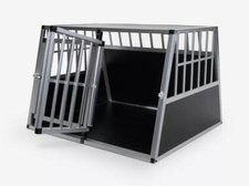 Box Rigido Doppio Per Cani XXL Trasportino Gabbia In Alluminio (COME NUOVO) 