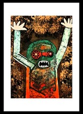 ENRICO BAJ - SERIGRAFIA   CM.70 X 50