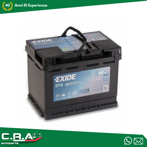 Batteria per auto exide el600 - batteria,