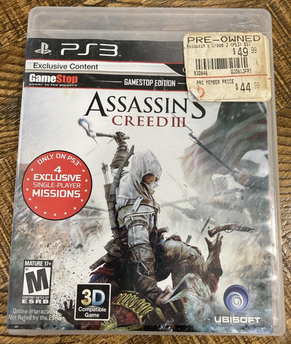 Assassin creed iii sony - assassin's,