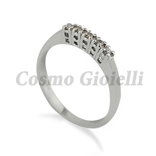 Anello oro 750 bianco - in,