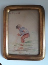  ACQURELLO DEL PITTORE NAPOLETANO  GAETANO ESPOSITO 1858 - 1911