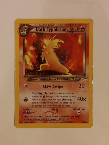 Dark typhlosion 105 neo - dark,