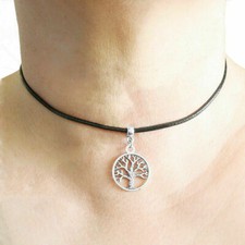 Collana nera girocollo albero - girocollo,