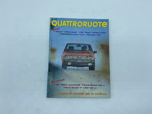 Rivista quattroruote annata - rivista,