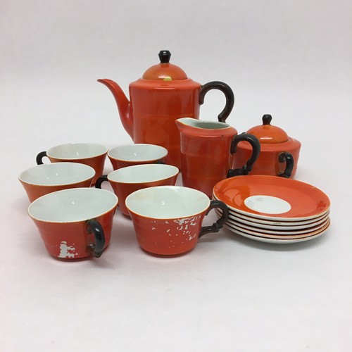 Art deco orange set - deco’,