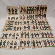 Fogli Soldatini Marca Stella lotto di 14 diversi dimensioni 21x32 cm