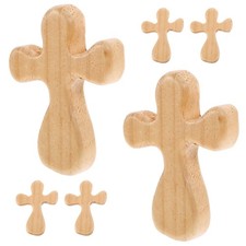 6 pezzi croci in legno croci