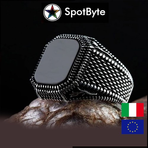 Anello uomo hip hop rigato - uomo,