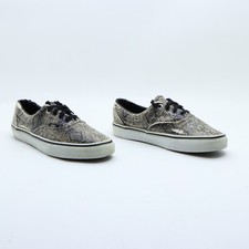 VANS ERA USM 6  USW 7.5 (Cod.SS3800) Unisex, basse, nere e beige pitonata