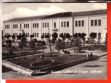 CARTOLINA SANT'ARSENIO  B/N VIAGGIATA 1955 GIARDINI E EDIFICIO SCOLASTICO