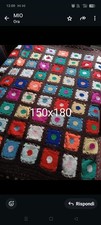 COPERTA IN LANA FATTA A MANO