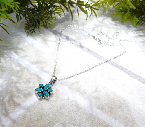 Collana turchese argento - collana, in