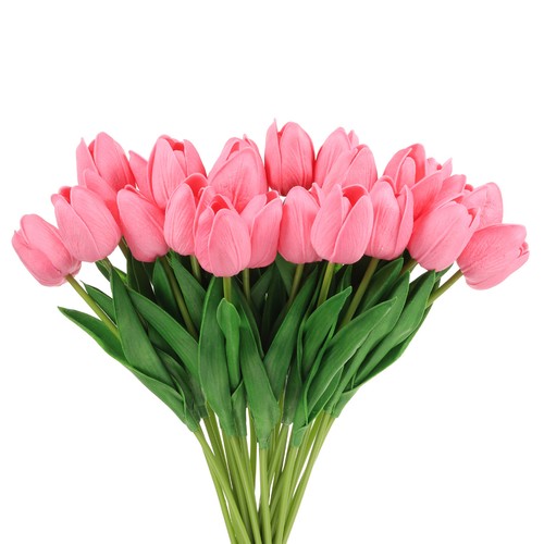 24pz tulipani finti fiori - finti,