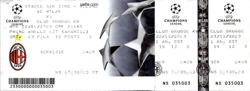 Biglietto stadio milan vs - ac,